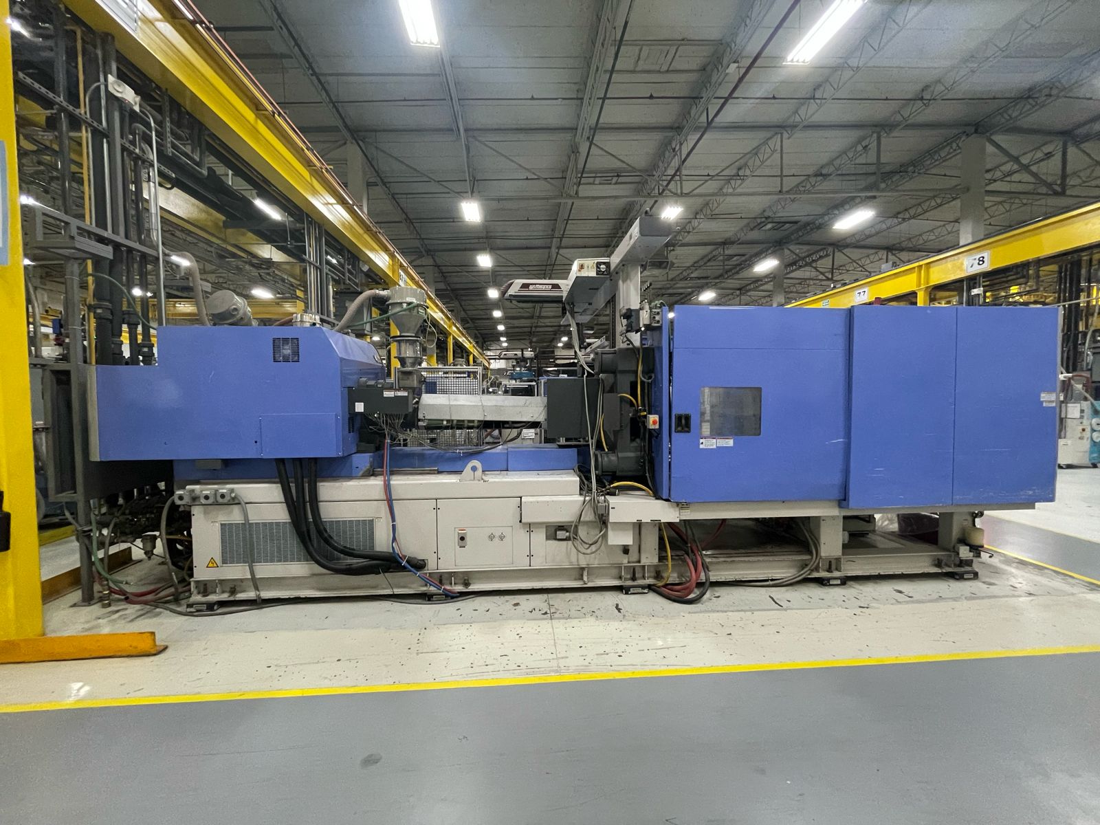 350 TON INJECTION MOLDING MACHINE ALL ELECTRIC JSW MODEL J350AD-890H, YEAR 2010